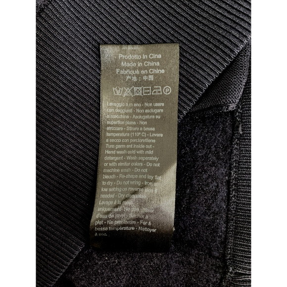 NEIL BARRETT Knit Bomber Jacket Navy Zip Front Pockets Slim Fit Long Sleeve XL - Picture 9 of 11